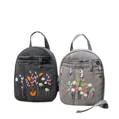 Handmade Upcycled Denim Backpack