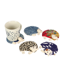 Hand-Woven Brocade Coasters 2