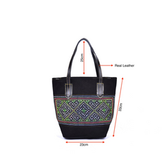 Hand-Woven Rectangular Brocade Bag