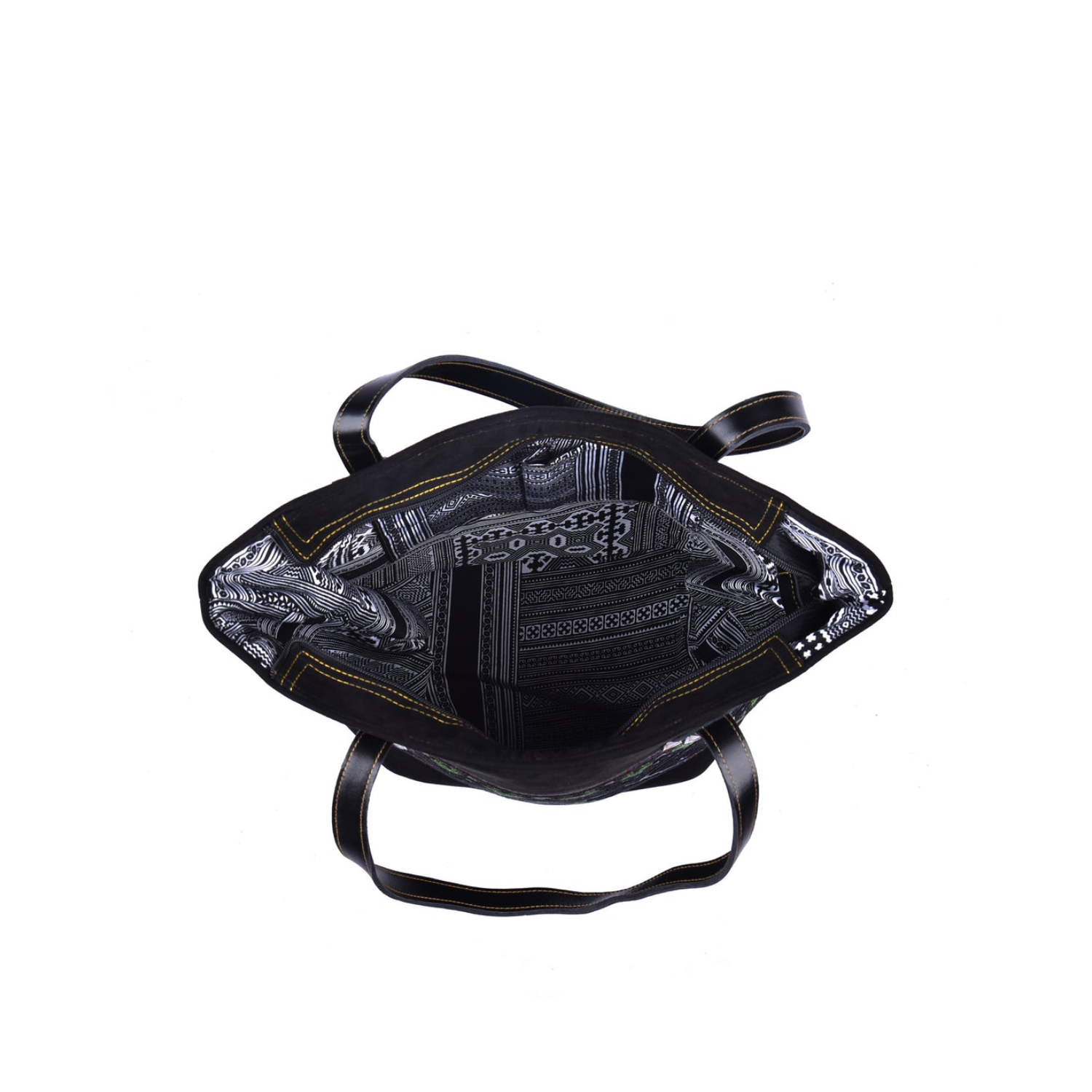 Hand-Woven Rectangular Brocade Bag