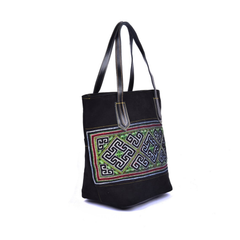 Hand-Woven Rectangular Brocade Bag