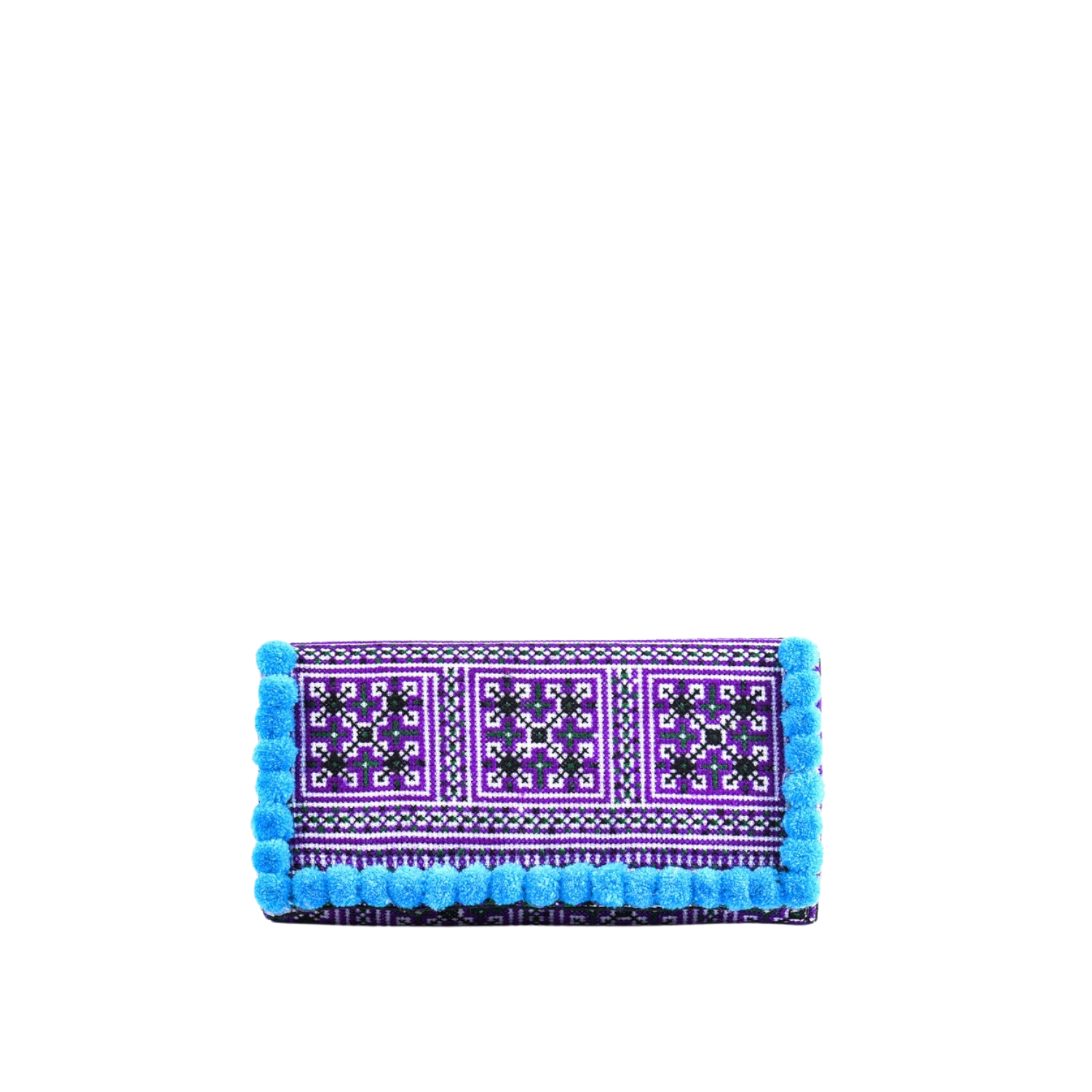 Hand-Woven Rectangular Folding Brocade Wallet