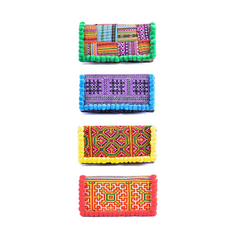 Hand-Woven Rectangular Folding Brocade Wallet