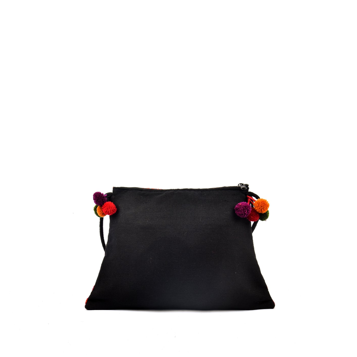 Hand-Woven Trapezoidal Brocade Crossbody Bag