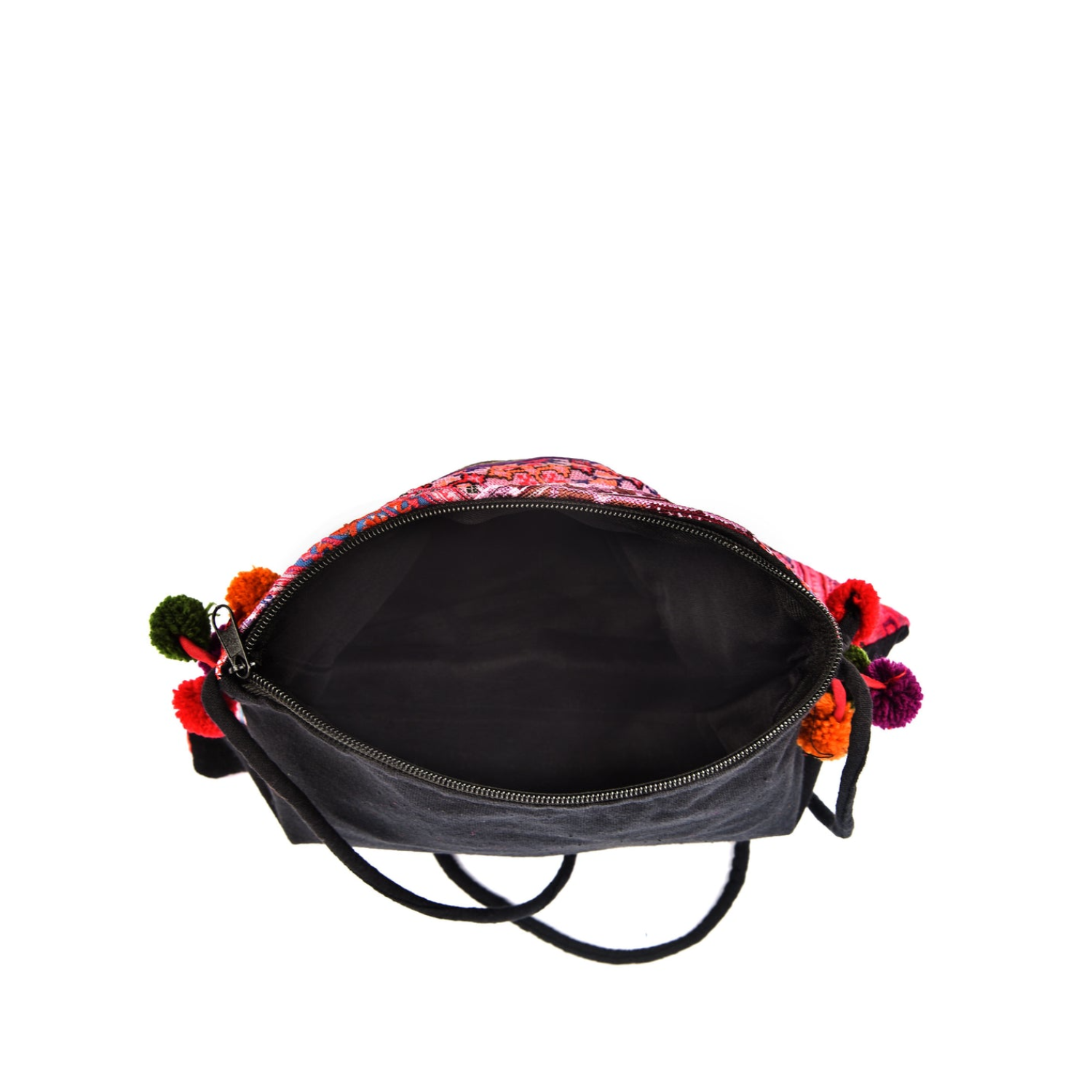 Hand-Woven Trapezoidal Brocade Crossbody Bag