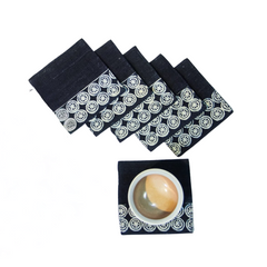 Hand-Woven Brocade Coasters