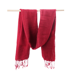 Hand-woven Plain Brocade Scarf