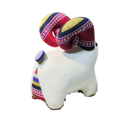 Hand-Woven Brocade Sheep