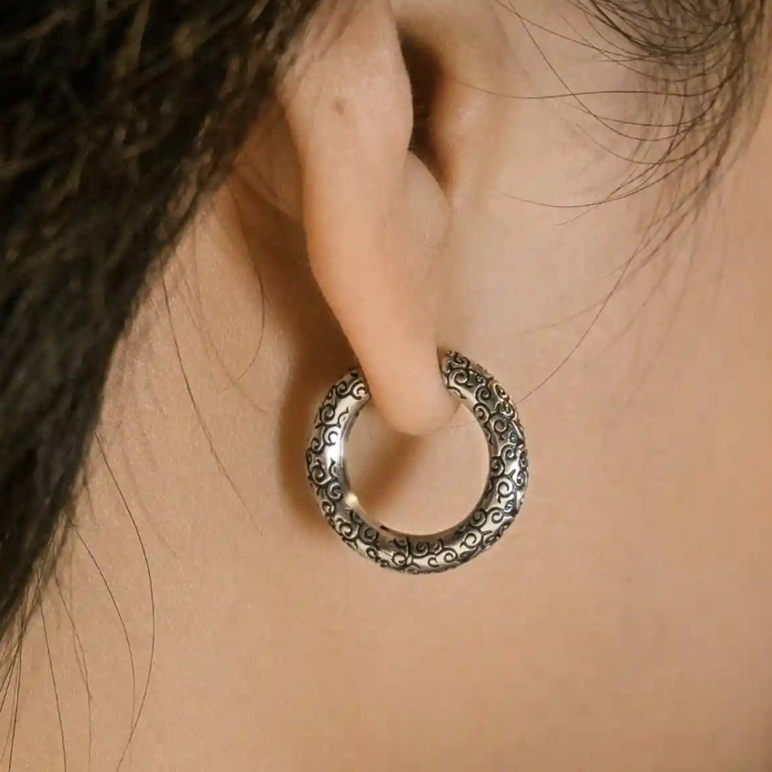 Handcrafted 925 Fine Silver Earring 34