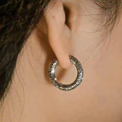 Handcrafted 925 Fine Silver Earring 34
