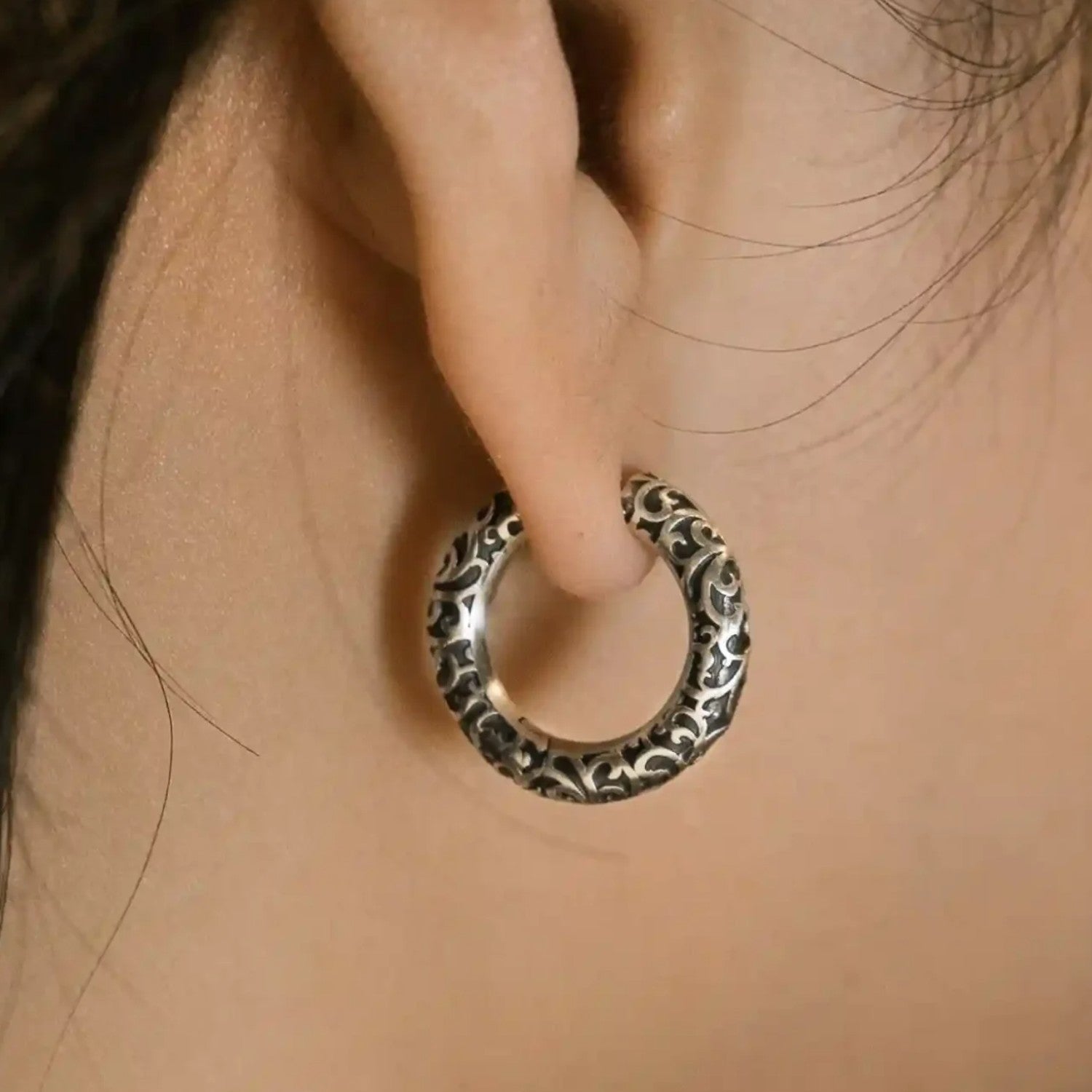 Handcrafted 925 Fine Silver Earring 35