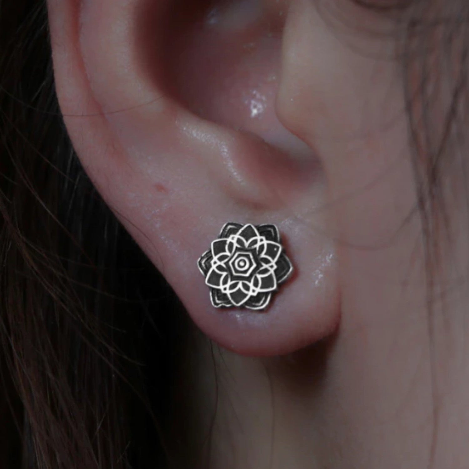 Handcrafted 925 Fine Silver Earring 37