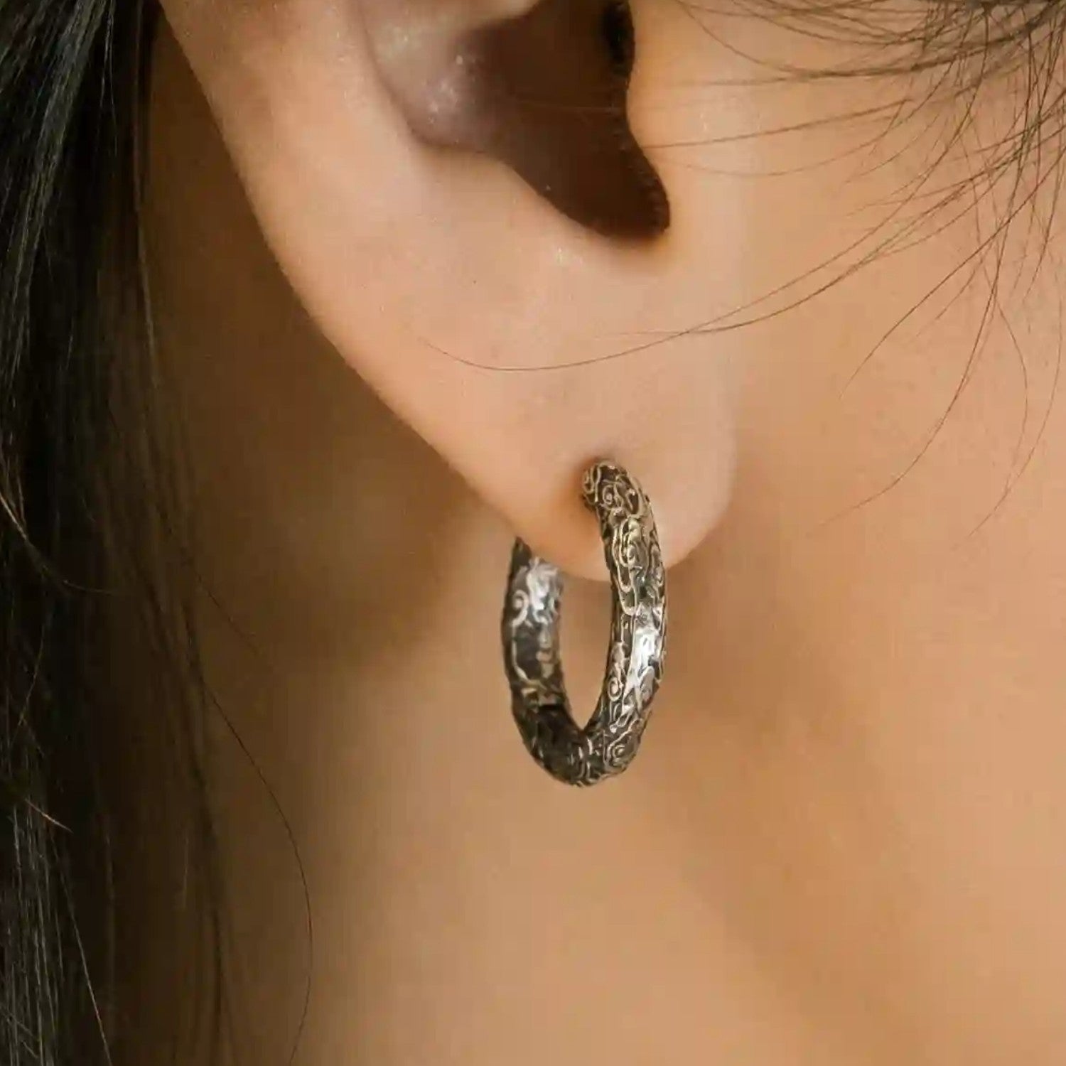 Handcrafted 925 Fine Silver Earring 45