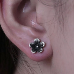 Handcrafted 925 Fine Silver Earring 63