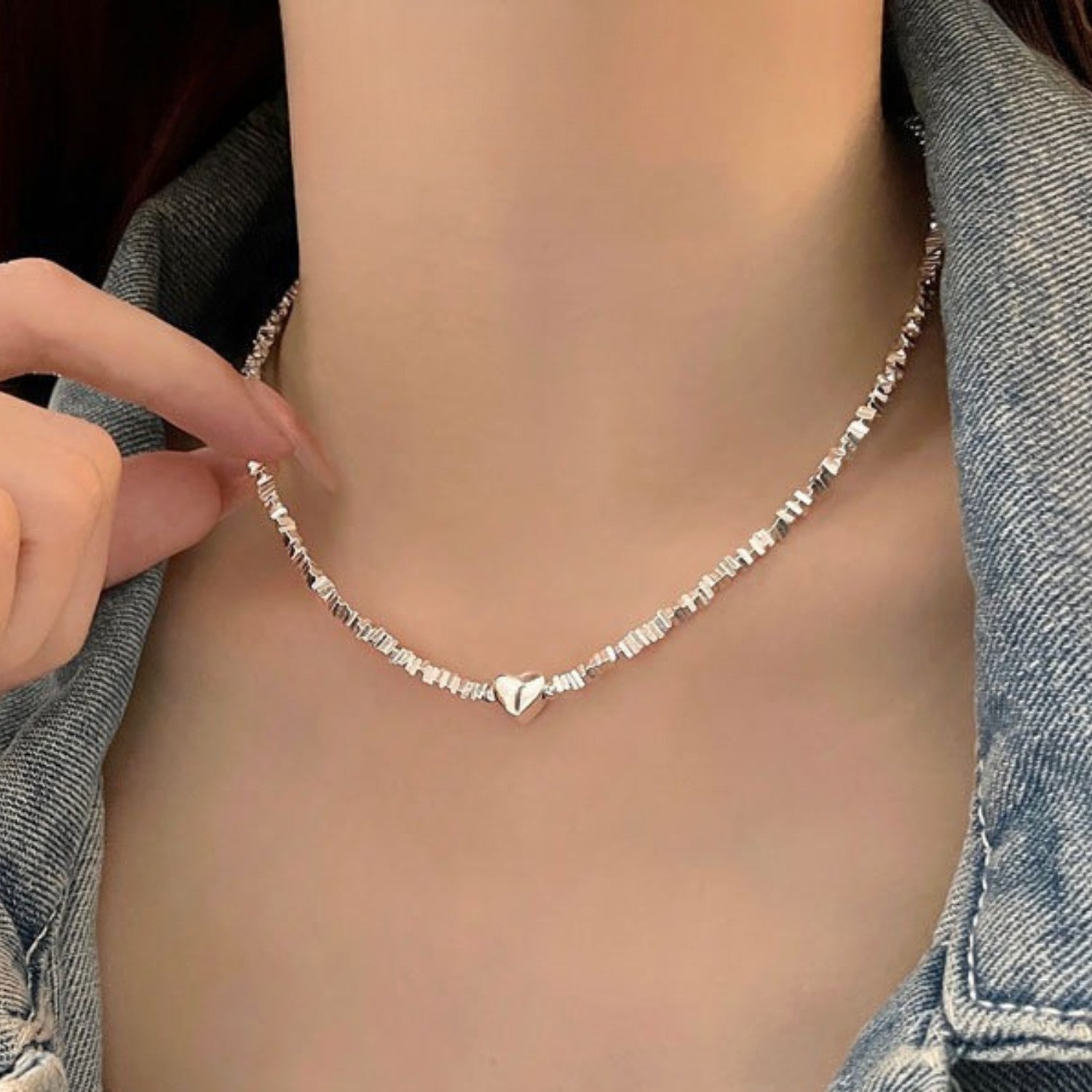 Handcrafted 925 Fine Silver Necklace 24