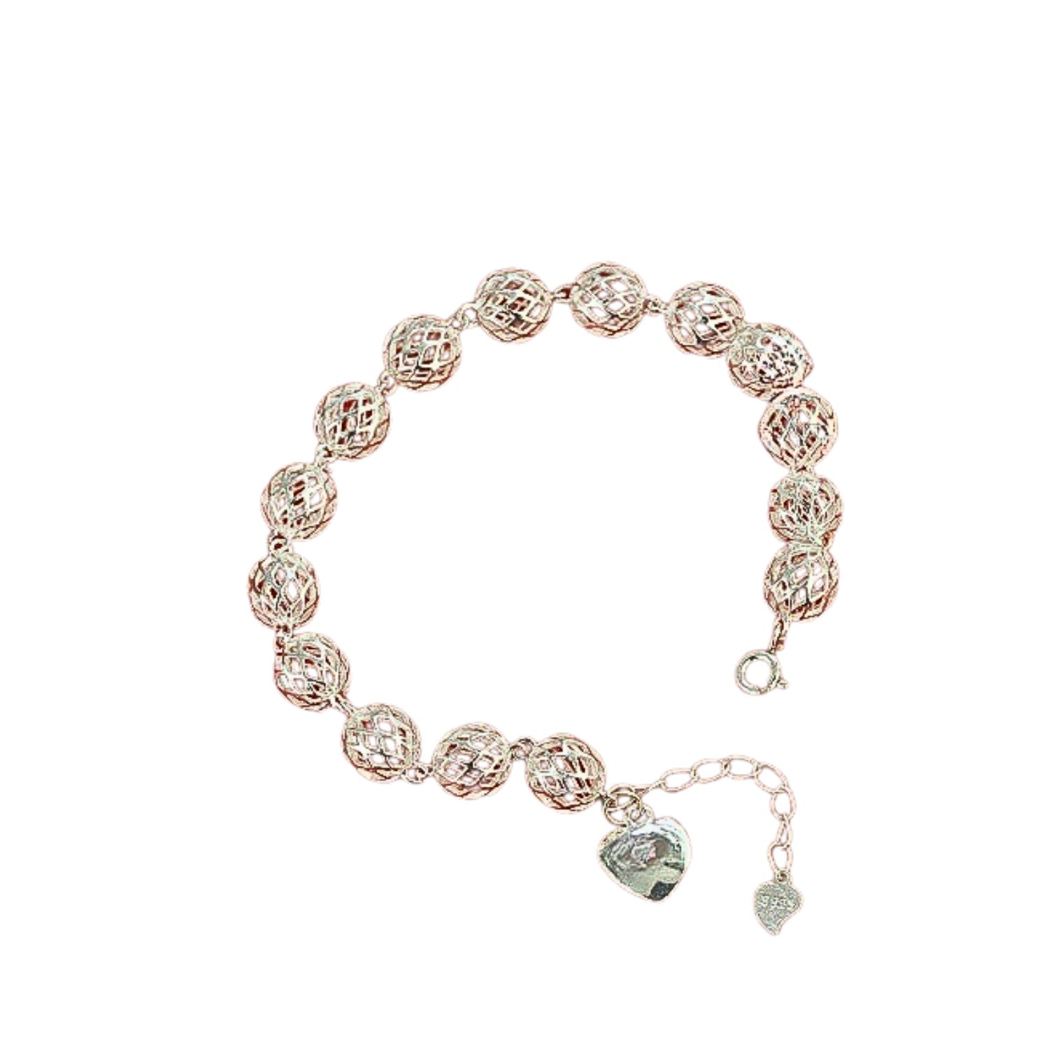 Handcrafted 925 Sterling Silver Ball Bracelet
