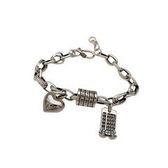 Handcrafted 925 Sterling Silver Bracelet 114