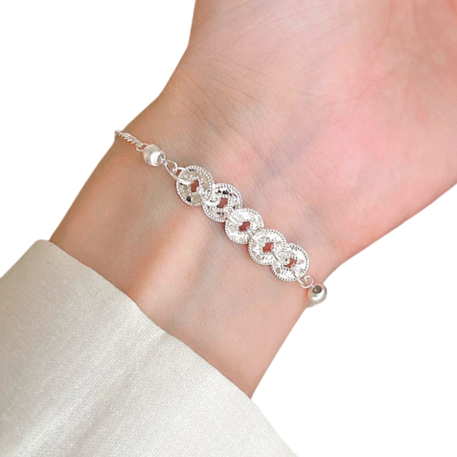 Handcrafted 925 Sterling Silver Bracelet 126