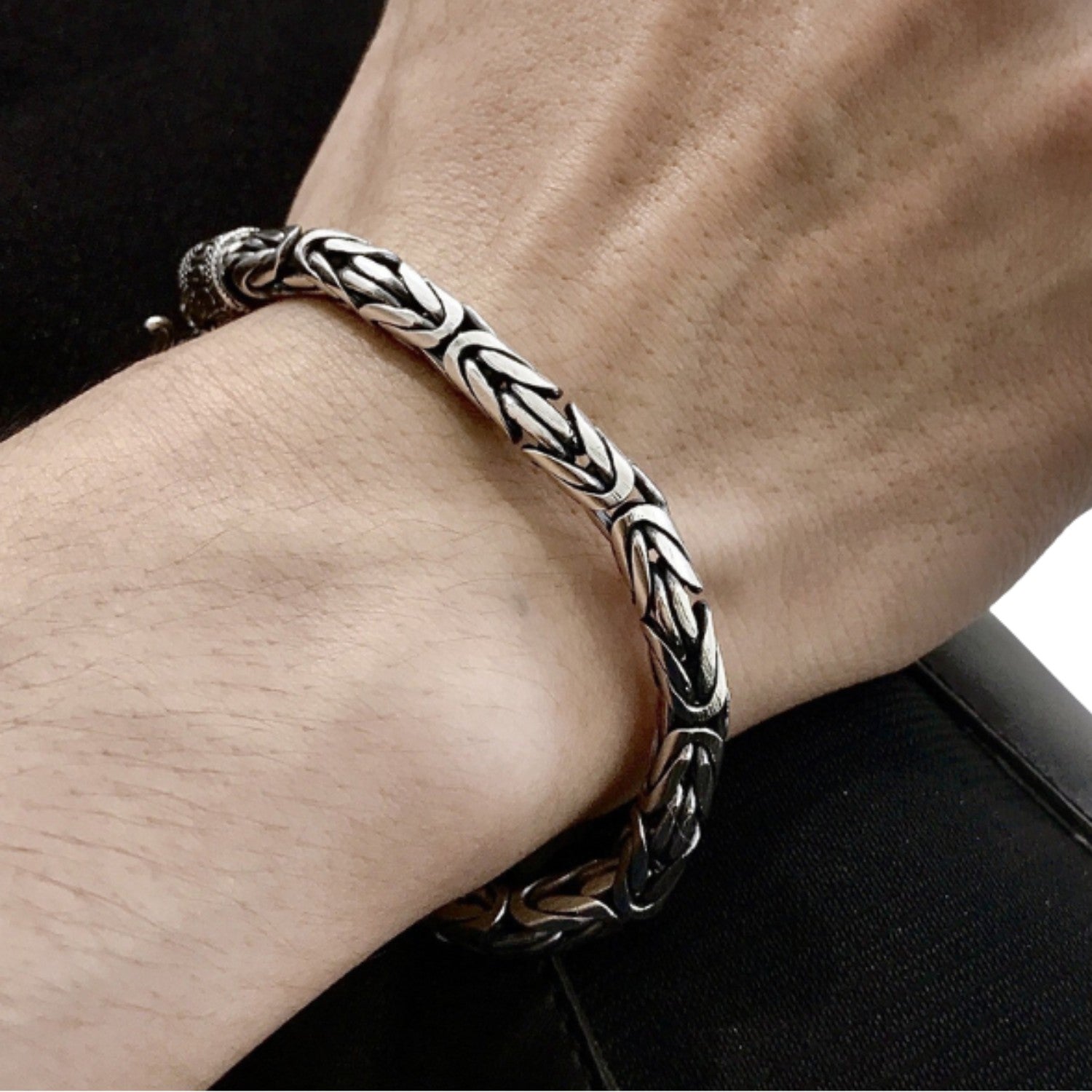 Handcrafted 925 Sterling Silver Bracelet 96