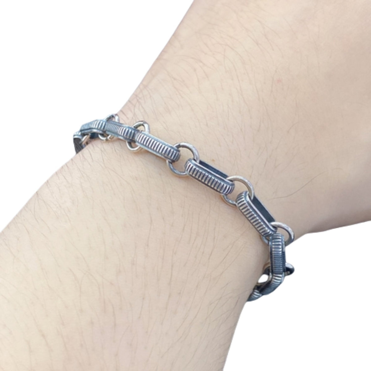 Handcrafted 925 Sterling Silver Chain Link Bracelet For Men And Women