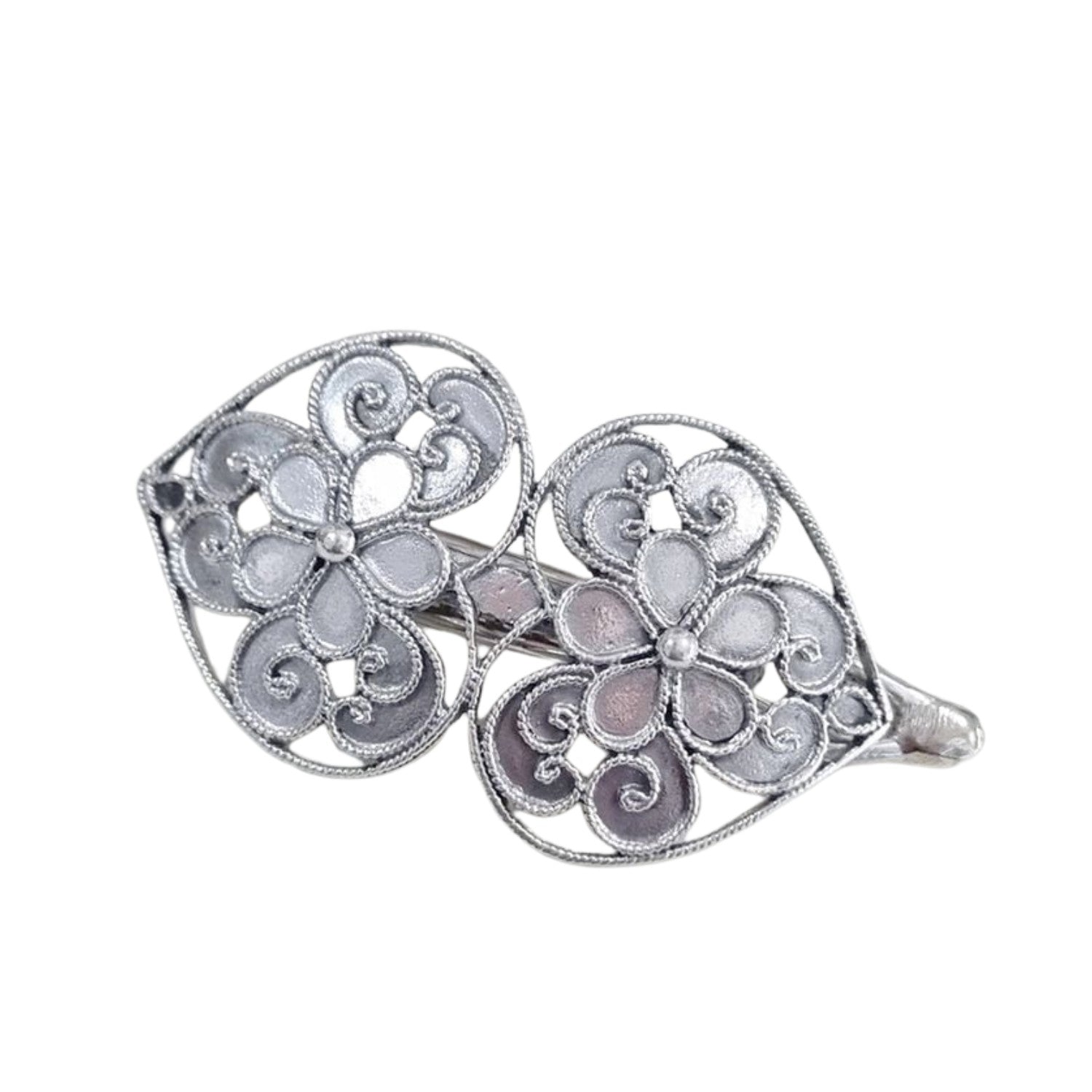 Handcrafted 925 Sterling Silver Hair Clips 5
