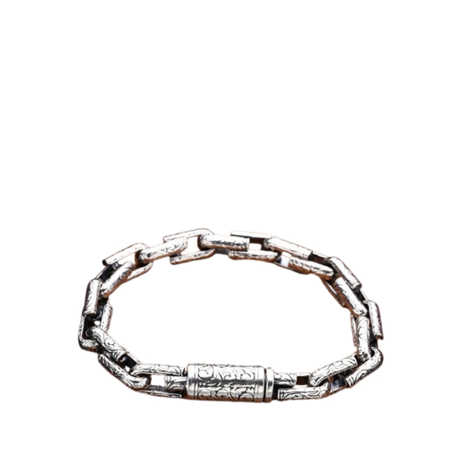 Handcrafted 925 Sterling Silver High-End Men's Bracelet