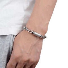 Handcrafted 925 Sterling Silver High-End Men's Bracelet