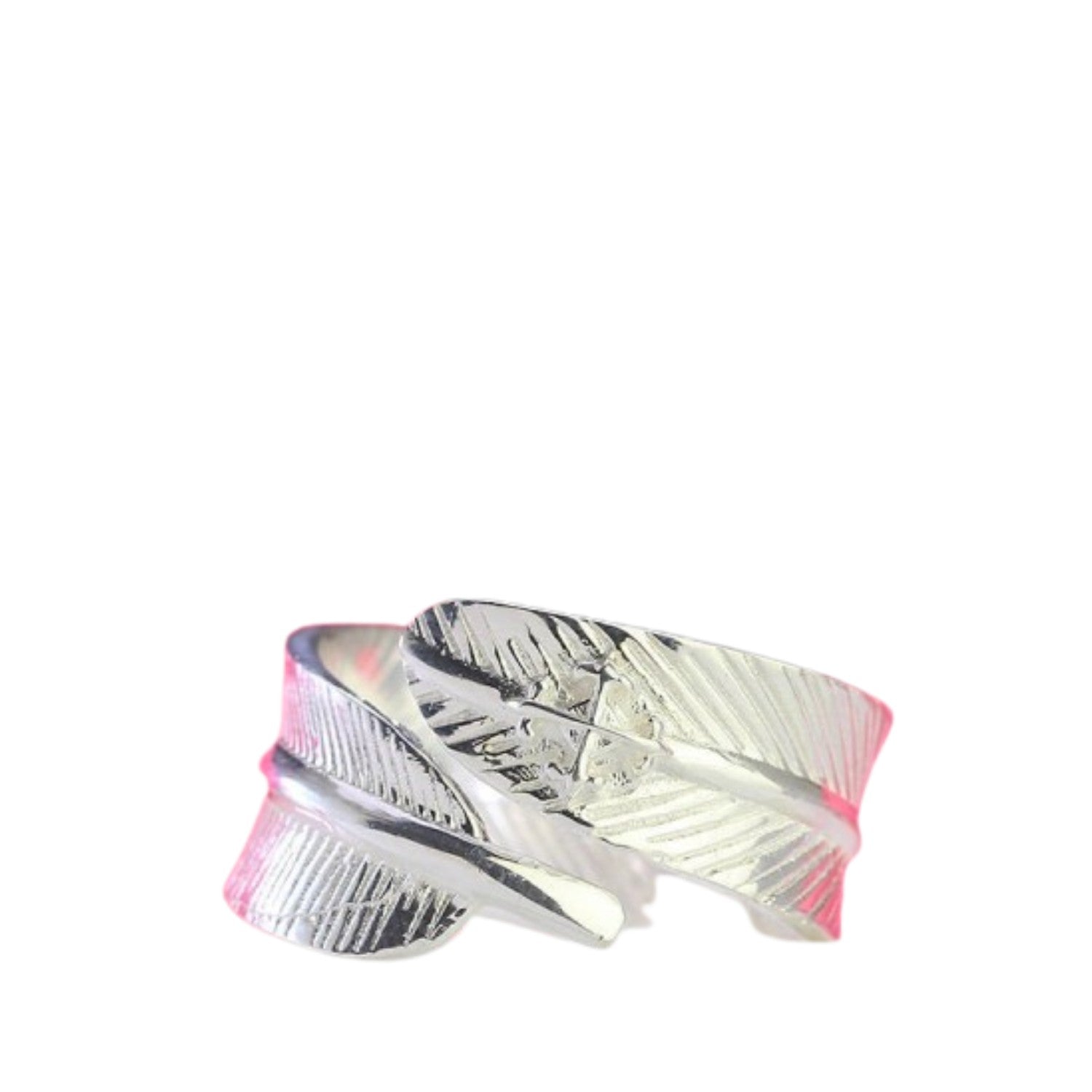 Handcrafted 925 Sterling Silver Leaf-Shaped Ring