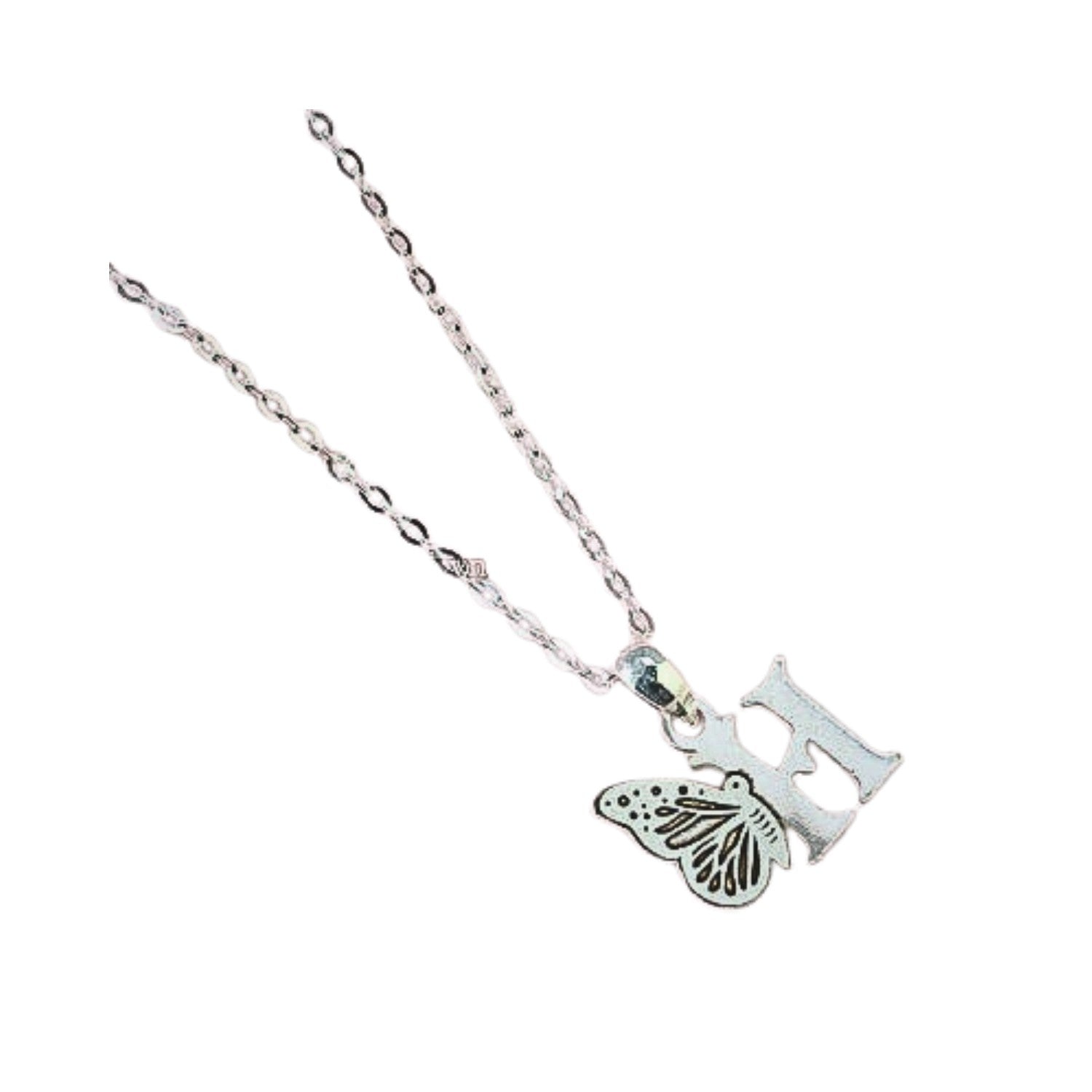 Handcrafted 925 Sterling Silver Letter Pendant Necklace