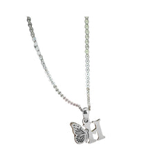 Handcrafted 925 Sterling Silver Letter Pendant Necklace