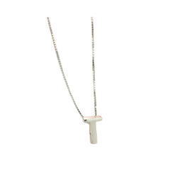 Handcrafted 925 Sterling Silver  Letter Pendant Necklace