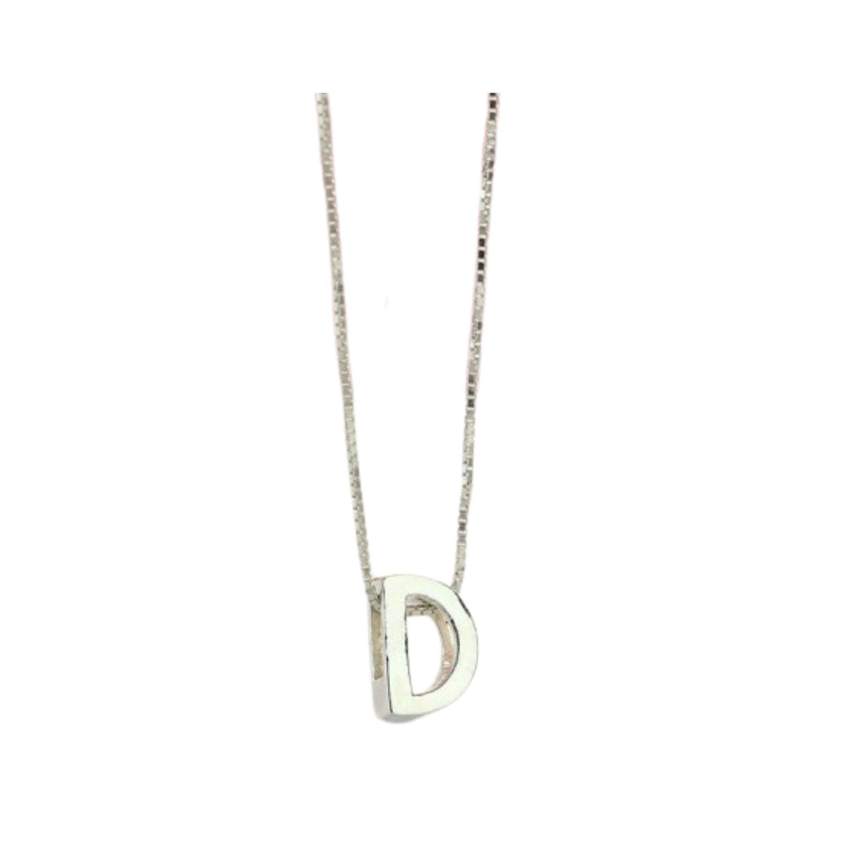 Handcrafted 925 Sterling Silver  Letter Pendant Necklace