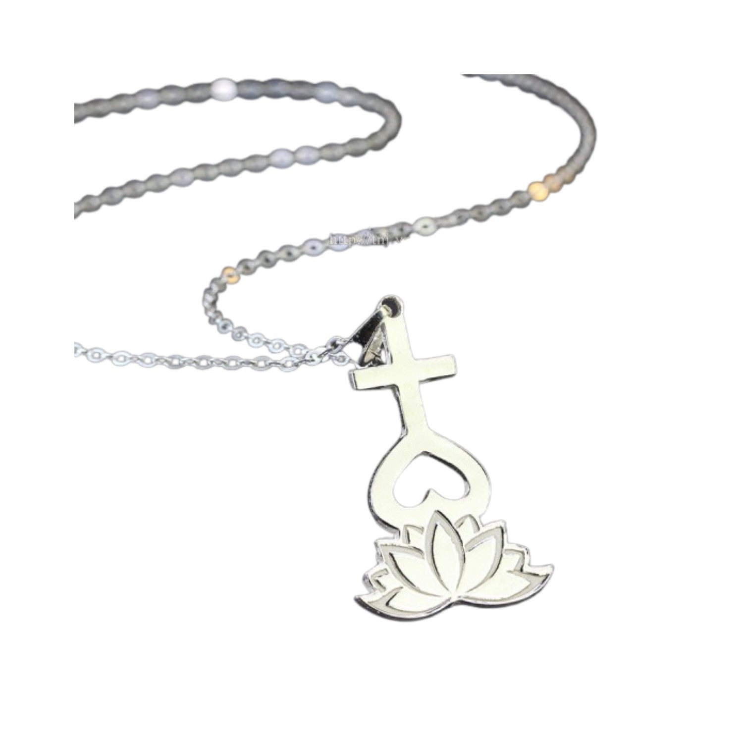 Handcrafted 925 Sterling Silver  Lotus Flower Necklace