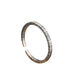 Handcrafted 925 Sterling Silver Men's Bracelet With Traditional Engraving