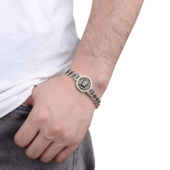 Handcrafted 925 Sterling Silver Men's Bracelet