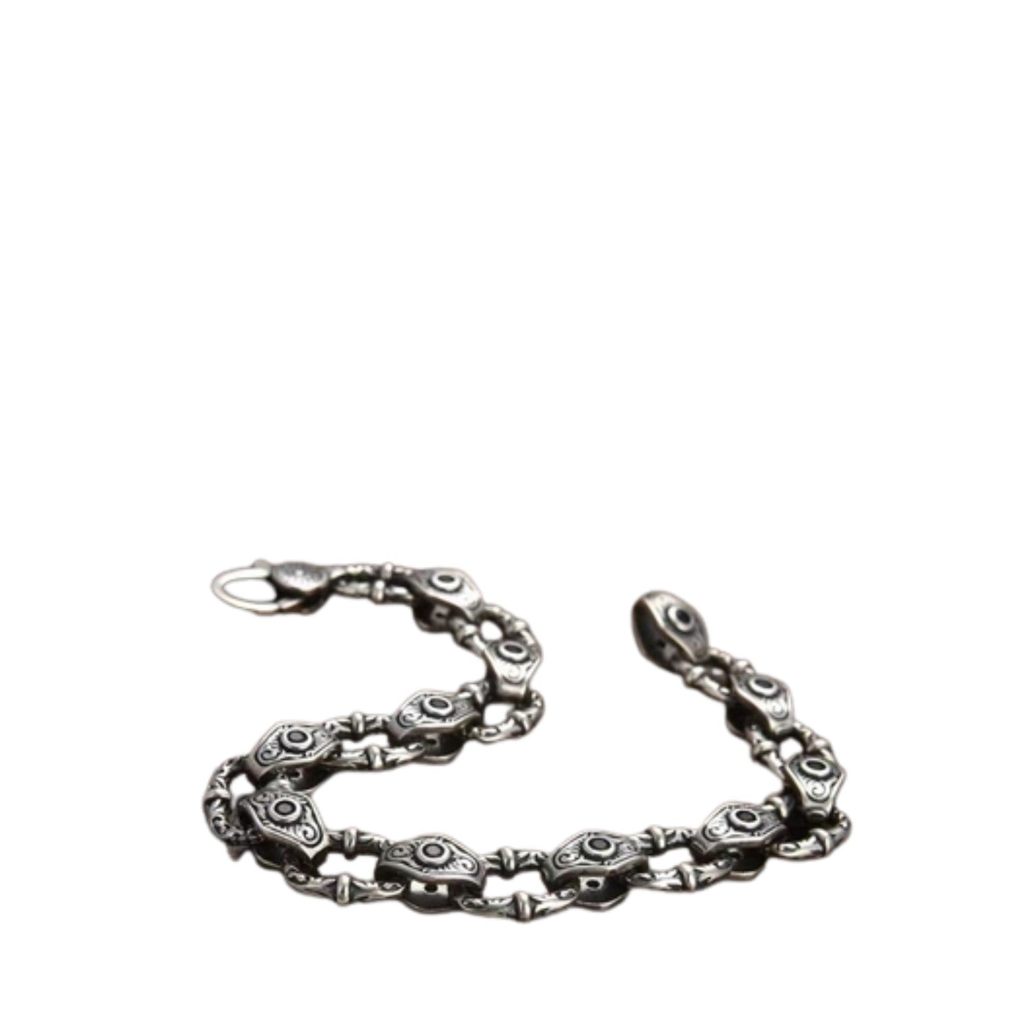 Handcrafted 925 Sterling Silver Men's Bracelet