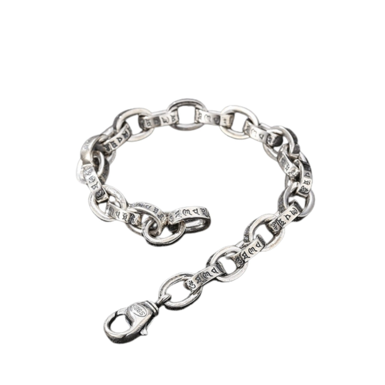 Handcrafted 925 Sterling Silver Men's Bracelet