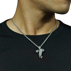    Handcrafted 925 Sterling Silver Men's Cross Pendant