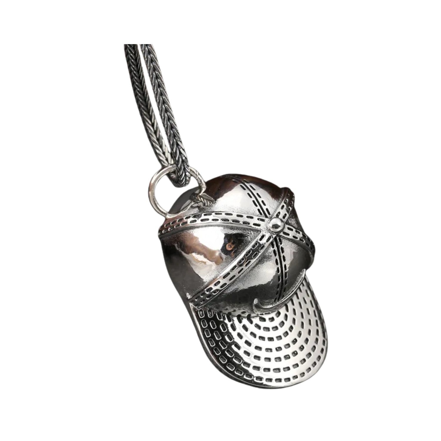 Handcrafted 925 Sterling Silver Men's Hat-Shaped Pendant