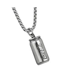 Handcrafted 925 Sterling Silver Men's Pendant In The Shape Of A Coca-Cola Can