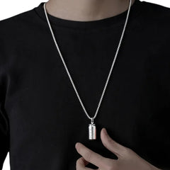 Handcrafted 925 Sterling Silver Men's Pendant In The Shape Of A Coca-Cola Can