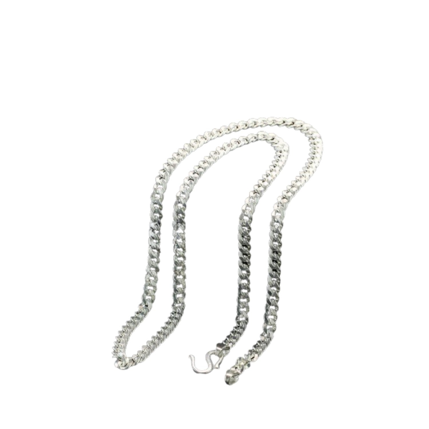 Handcrafted 925 Sterling Silver  Men's Chain Link Necklace