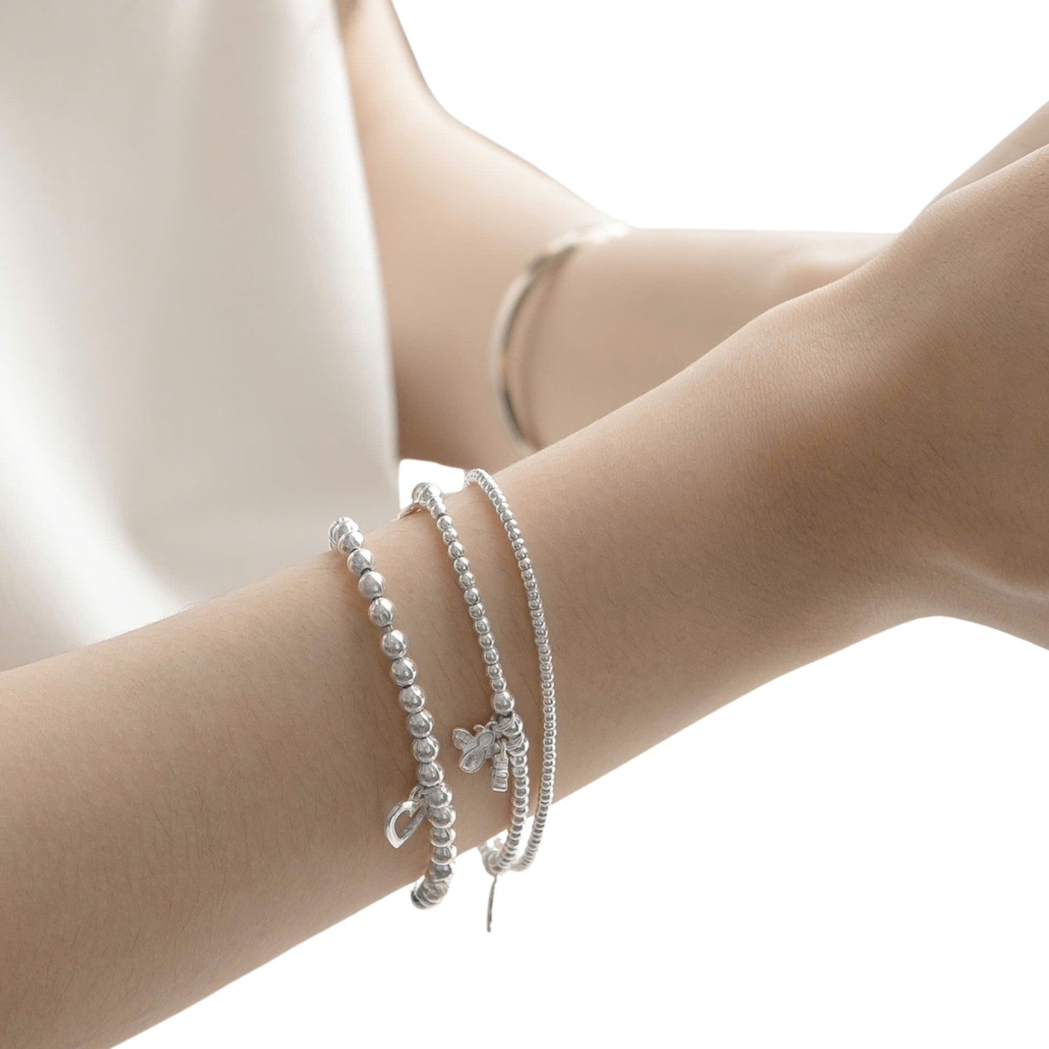 Handcrafted 925 Sterling Silver Mini Sphere Bracelet