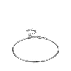 Handcrafted 925 Sterling Silver Noodle-Shaped Bracelet