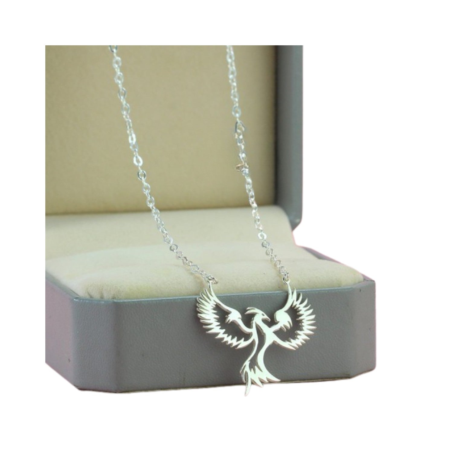 Handcrafted 925 Sterling Silver  Phoenix Pendant Necklace