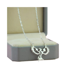 Handcrafted 925 Sterling Silver  Phoenix Pendant Necklace
