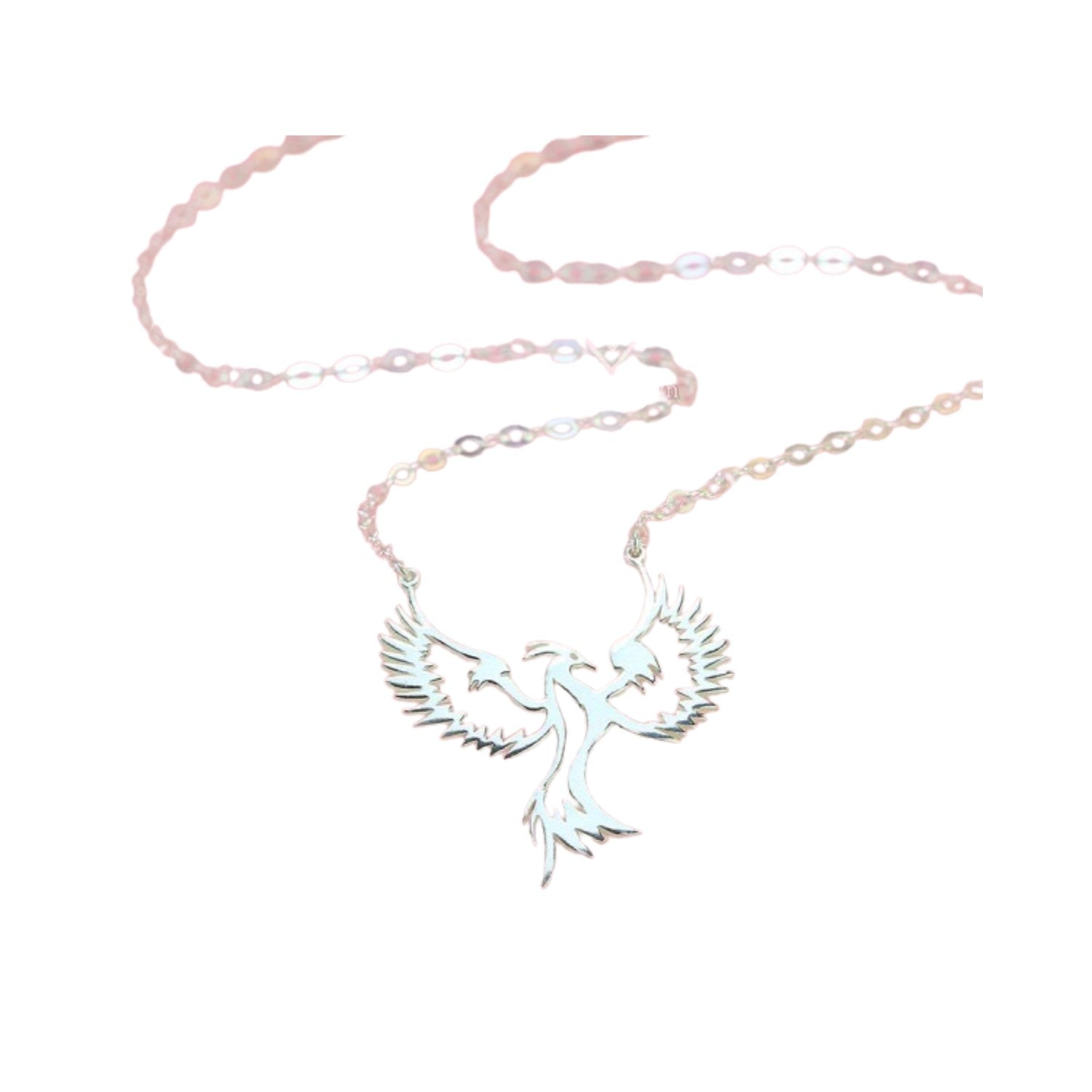Handcrafted 925 Sterling Silver  Phoenix Pendant Necklace