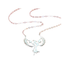 Handcrafted 925 Sterling Silver  Phoenix Pendant Necklace