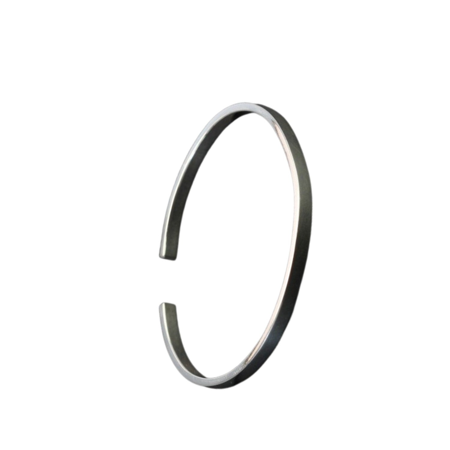 Handcrafted 925 Sterling Silver Plain Men's Bracelet