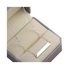 Handcrafted 925 Sterling Silver Rectangular Chain